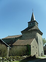 The church of Saint-Hilaire, in Saint-Hilaire-la-Plaine