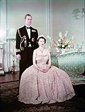Philip Mountbatten and Princess Elizabeth (1950)