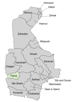 Location in Sistan and Baluchestan Province