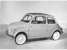 The Fiat 500, launched in 1957, is considered a symbol of Italy's postwar economic miracle. Fiat Nuova 500 prima serie.jpg