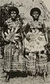 Two Fijian women in ceremonial dresses, 1935