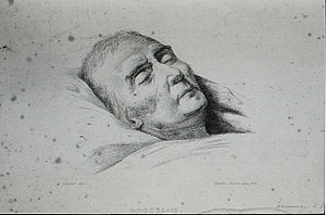 Portrait of French physician François Broussai...