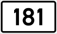 County Road 181 shield