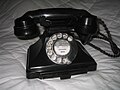 GPO Telephone 232L shown with a dial but without any bells