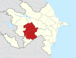 卡拉巴赫经济区在阿塞拜疆的位置