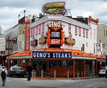 English: Geno's Steaks in south Philadelphia.