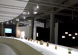 L'exposition temporaire Géorgie, berceau de la viticulture à la Cité du Vin en 2017.