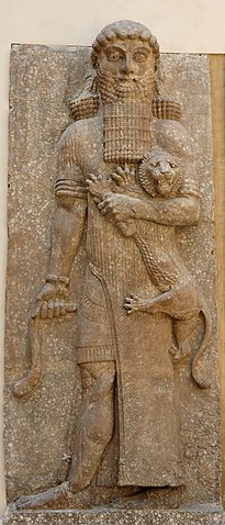 Relieve de Gilgamesh, del palacio de Sargón II.