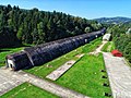 Vue du dessus du tunnel.