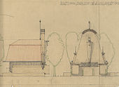 J.F. Staal. Schets voor "Pavillon de la Hollande". Nederlands paviljoen Exposition des arts décoratifs et industriels, Parijs, 1925. Collectie NAi