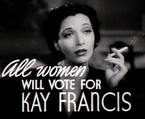 Description de l'image Kay Francis in First Lady trailer.jpg.