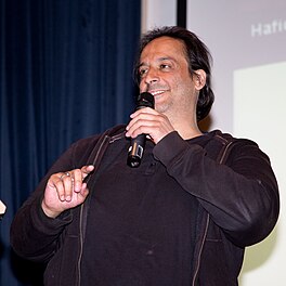 Hafid Bouazza by syn beneaming ta 'Frijtinker fan it Jier' troch De Vrije Gedachte, 2014