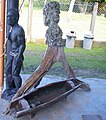 Lali outside a shop in Vatukarasa village, Coral Coast, Fiji.