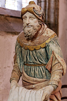 Nicodemus in the Église Notre-Dame "mise au Tombeau"