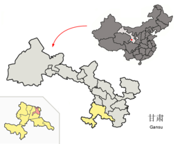Contea di Lintan – Mappa