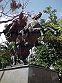 Equestrian statue in the Plaza Bolívar de Los Teques.