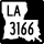 Louisiana Highway 3166 marker