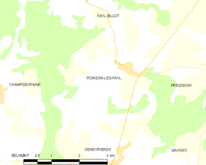 Poziția localității Poinson-lès-Fayl