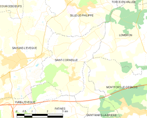 Poziția localității Saint-Corneille