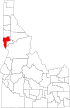 Map of Idaho highlighting Nez Perce County.svg