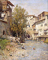 Paesaggio con villaggio alla periferia di Roma (1905), Madrid, Fundación Banco Santander