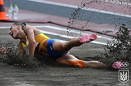 Mit einem einzigen im Finale gültigen Sprung belegte Maryna Bech-Romantschuk Rang fünf