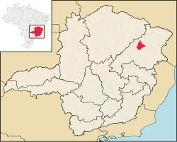 Location in the state of Minas Gerais