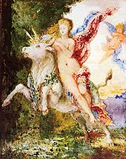 Europa y el toro de Gustave Moreau (c. 1869).