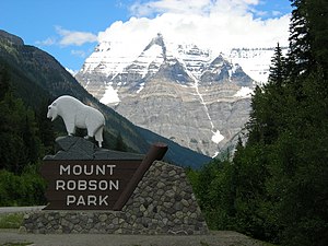Entrance of Mount Robson Provincial Park, Brit...