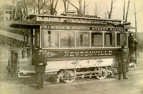 Newton and Boston Street Railway car