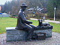 Sculpture en hommage au peintre