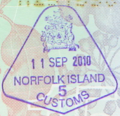 Norfolk Island old stamp used before Australia abolished its self-governing status in 2016