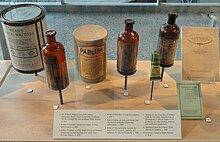 1935 can of Pablum (center left) exhibited at the Indiana State Museum, 2011 Pablum etc - Indiana State Museum - DSC00438.JPG