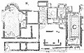 Villa romana - Grandi terme - Piantina dell'impianto termale