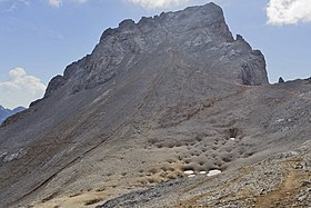 Vue de la face nord.