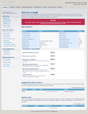 Administration Control Panel.