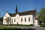 Katholische Kirche St. Pirminus und Pfarrhaus