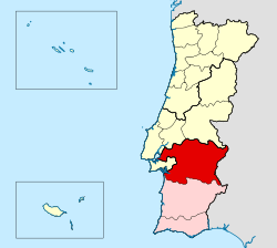 Mapa da área da arquidiocese