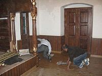 Renovation of the floor of Gurudwara Sahib Chail