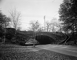 Rockefeller Park with its historic bridges form much of Glenville's western border.