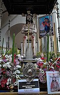 Divino Ecce Homo expuesto en la iglesia de San Francisco.