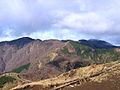 Mount To, Mount Shindainichi and Mount Tanzawa from Mount Sannoto