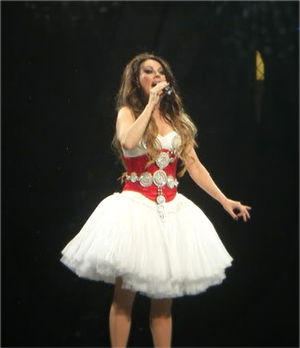 Sarah Brightman performing during her Symphony...