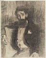 John Singer Sargent: Sketch of a Man (Paul Helleu), Köhlenteknung