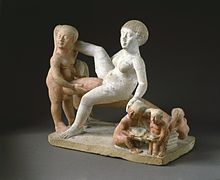 Ancient erotic sculpture from Ptolomeic Egypt. Sculpture of Erotic Group, 305-30 B.C.E..jpg