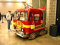 A speeder on display at the Mad City Model Railroad Show and Sale in Madison, Wisconsin, February 2004
