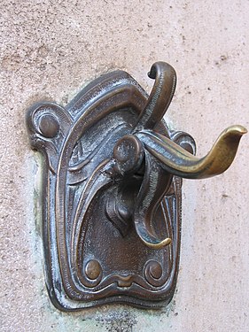Detail van de deur.