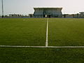 Pelouse en 2009 après la modernisation du stade.