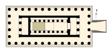 Floor plan Temple of Zeus (Olympia) Plan.svg