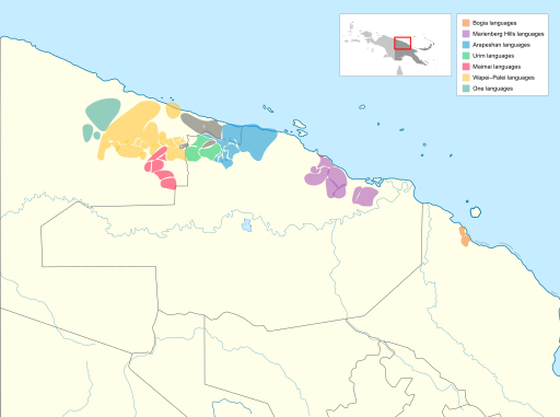 Torricelli languages map.svg